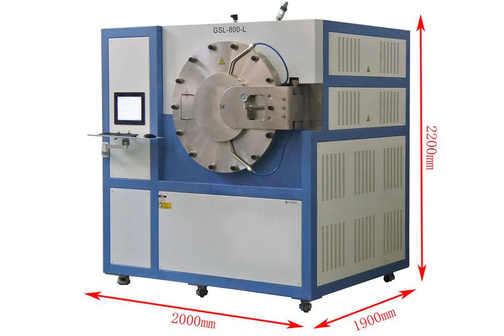800°C High Vacuum & Pressure Chamber Furnace  (500x500x500 mm up to 3.5 bar) GSL-800-L - Image 3
