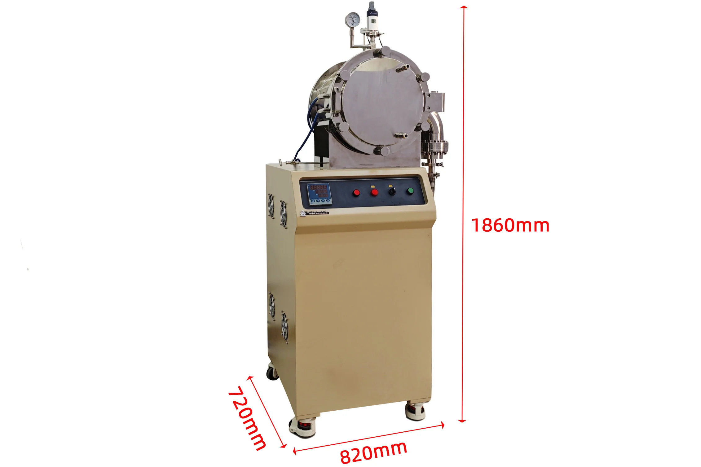 1400°C Cold Wall High Vacuum Chamber Furnace (Ø100×120 mm) -  HVF-1400X-CW - Image 3