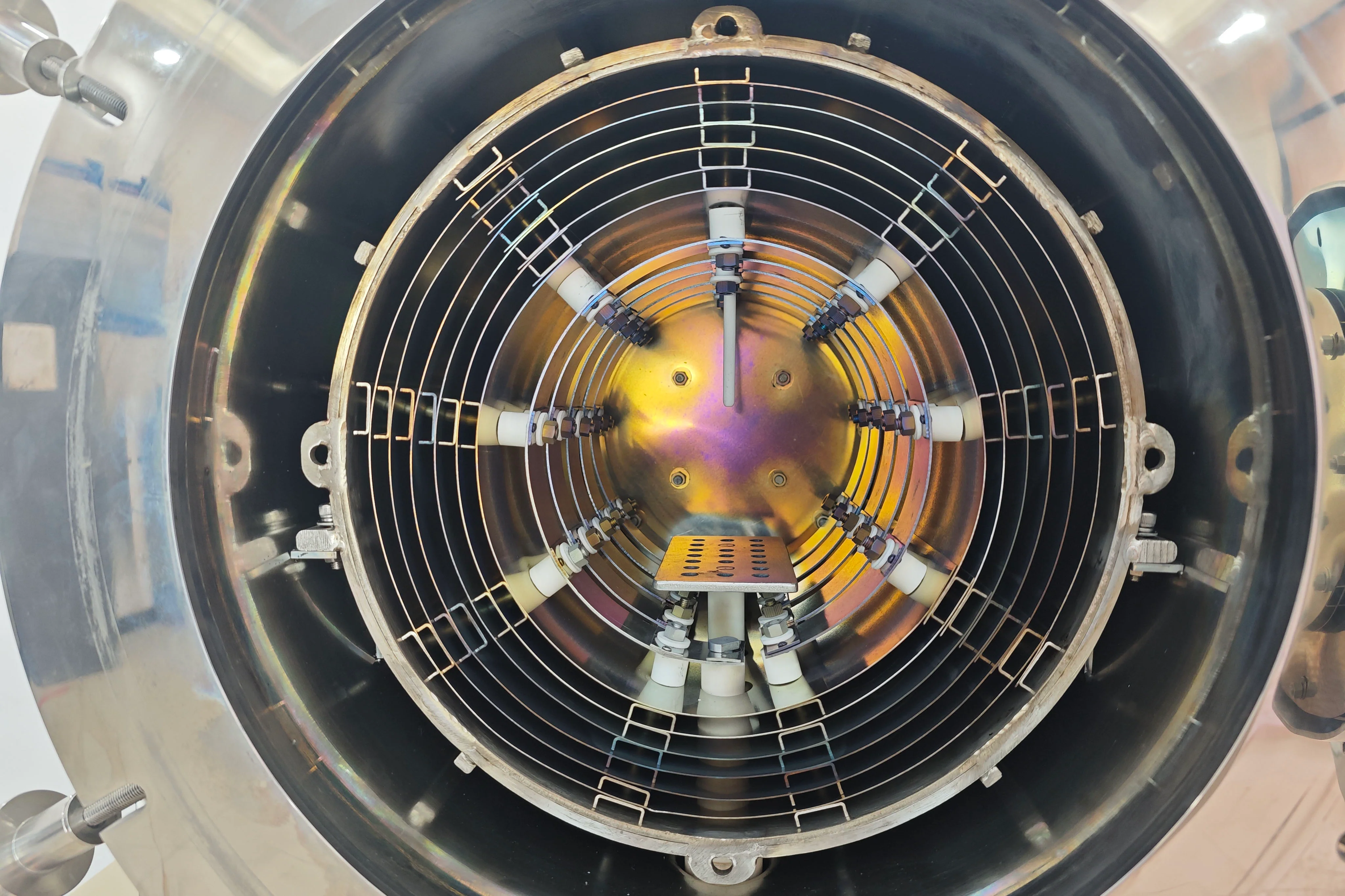 1400°C Cold Wall High Vacuum Chamber Furnace (Ø100×120 mm) -  HVF-1400X-CW - Image 4