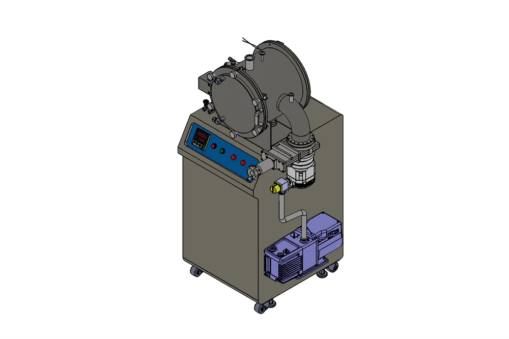 1400°C Cold Wall High Vacuum Chamber Furnace (Ø100×120 mm) -  HVF-1400X-CW - Image 6