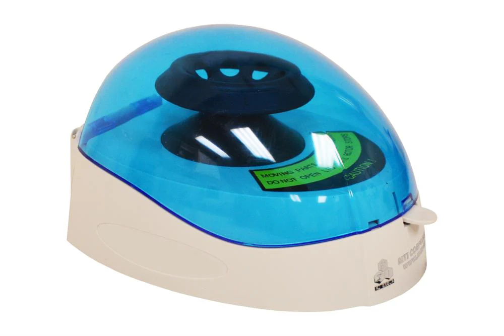Mini Centrifuge, Blue Lid, 6000 RPM with 16 Adaptors & 8 Tubes, 100-240VAC - VTC-1008-B-LD - Image 3