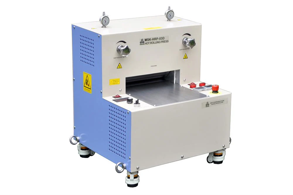 110°C Hot Rolling Press (8"D x10"W) w/ Dual Temp Controller (Ar Gas Compatible) - MSK-HRP-03D - Image 3