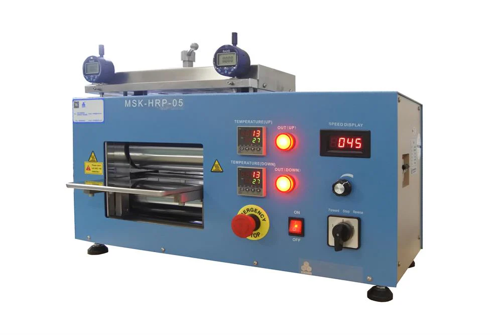 250°C 200mm Width Hot Rolling Press with 10 mm Adjustable Gap - MSK-HRP-05 - Image 3