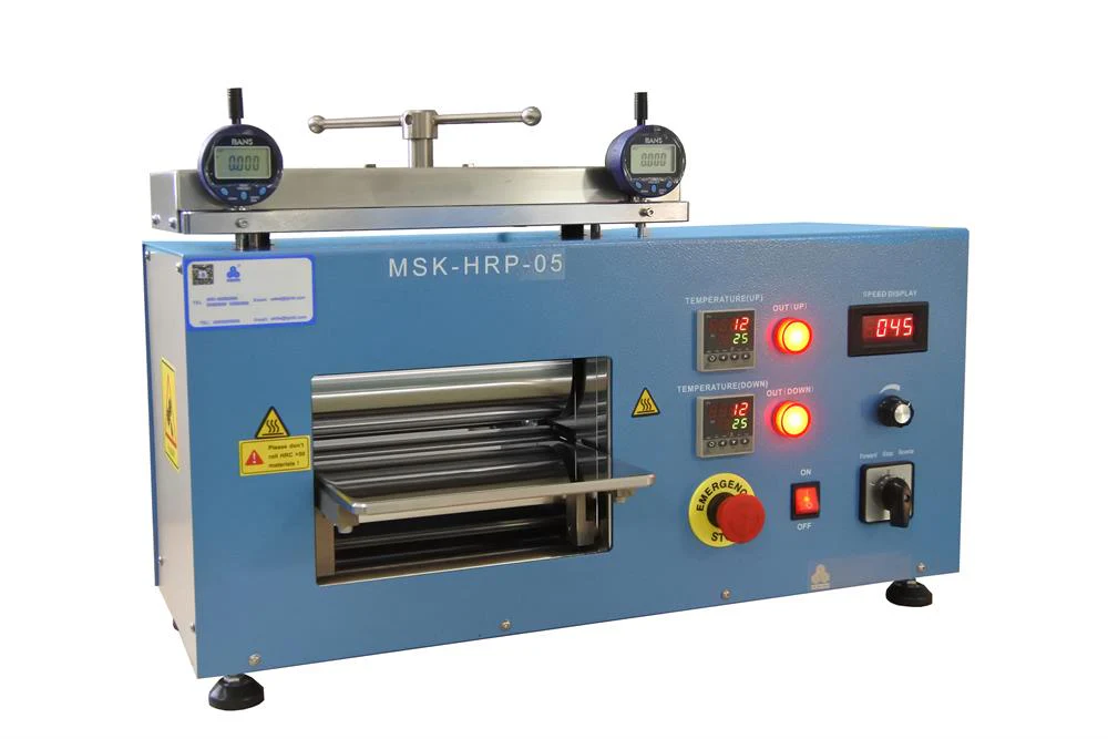 250°C 200mm Width Hot Rolling Press with 10 mm Adjustable Gap - MSK-HRP-05 - Image 4
