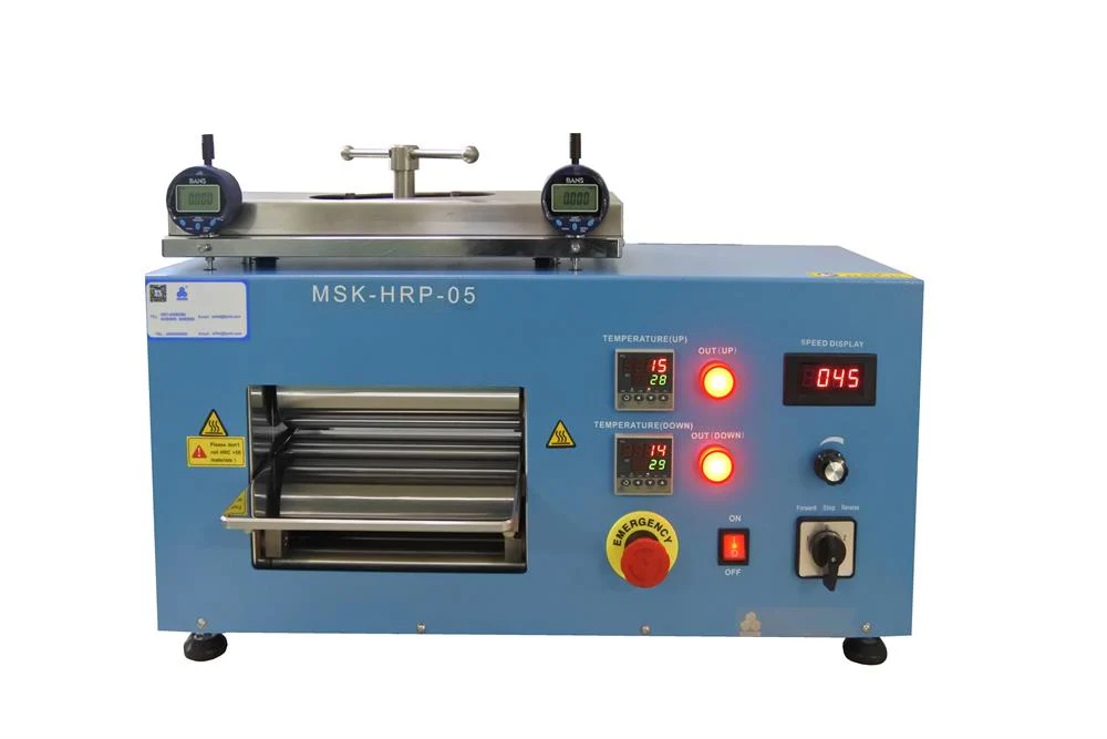250°C 200mm Width Hot Rolling Press with 10 mm Adjustable Gap - MSK-HRP-05 - Image 5