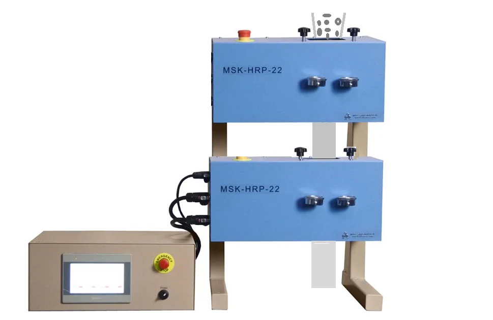 200°C Vertical Hot Rolling Press ( 4") w/ Asynchronous Rolling Speed & Pressure Display- MSK-HRP-22 - Image 3