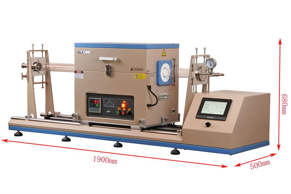 1200°C Sliding Tube Furnace(100mm OD) for Rapidly Thermal Processing - OTF-1200X-100-EDSL - Image 3