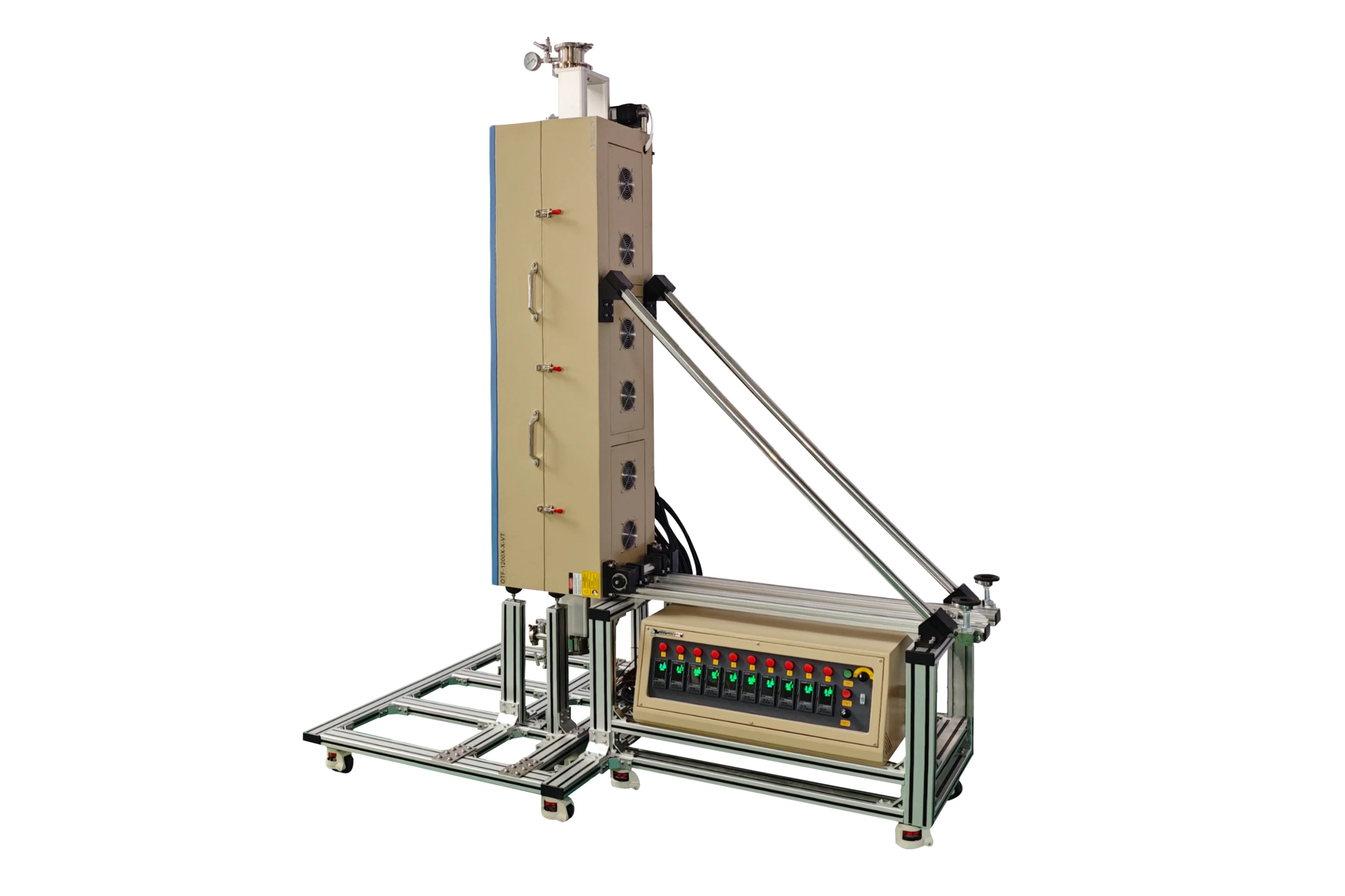 1200°C, 10-zone Ø25-100 mm Tube Furnace w/ Horizontal & Vertical Positions - OTF-1200X-X-VT - Image 4