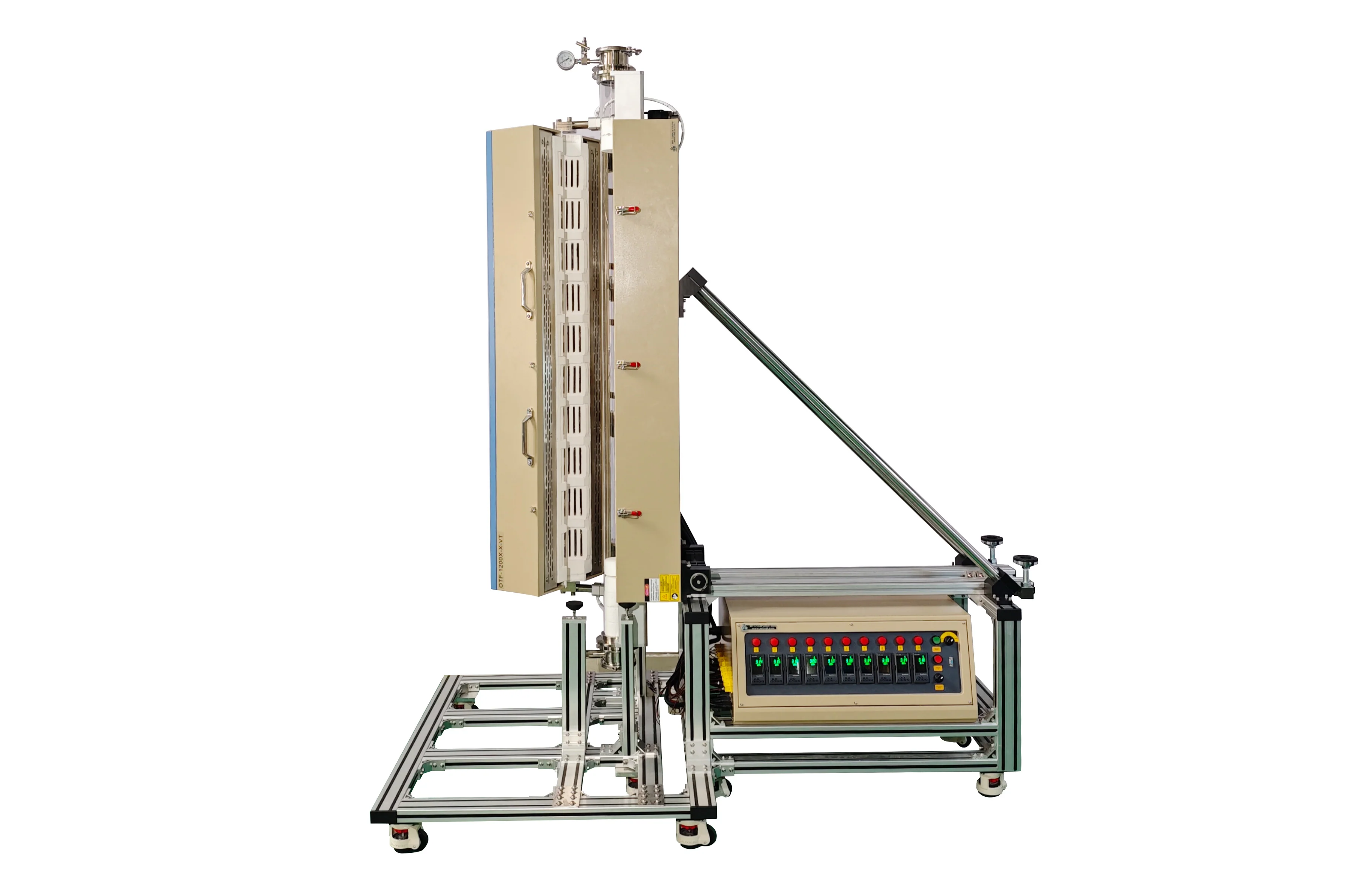 1200°C, 10-zone Ø25-100 mm Tube Furnace w/ Horizontal & Vertical Positions - OTF-1200X-X-VT - Image 5