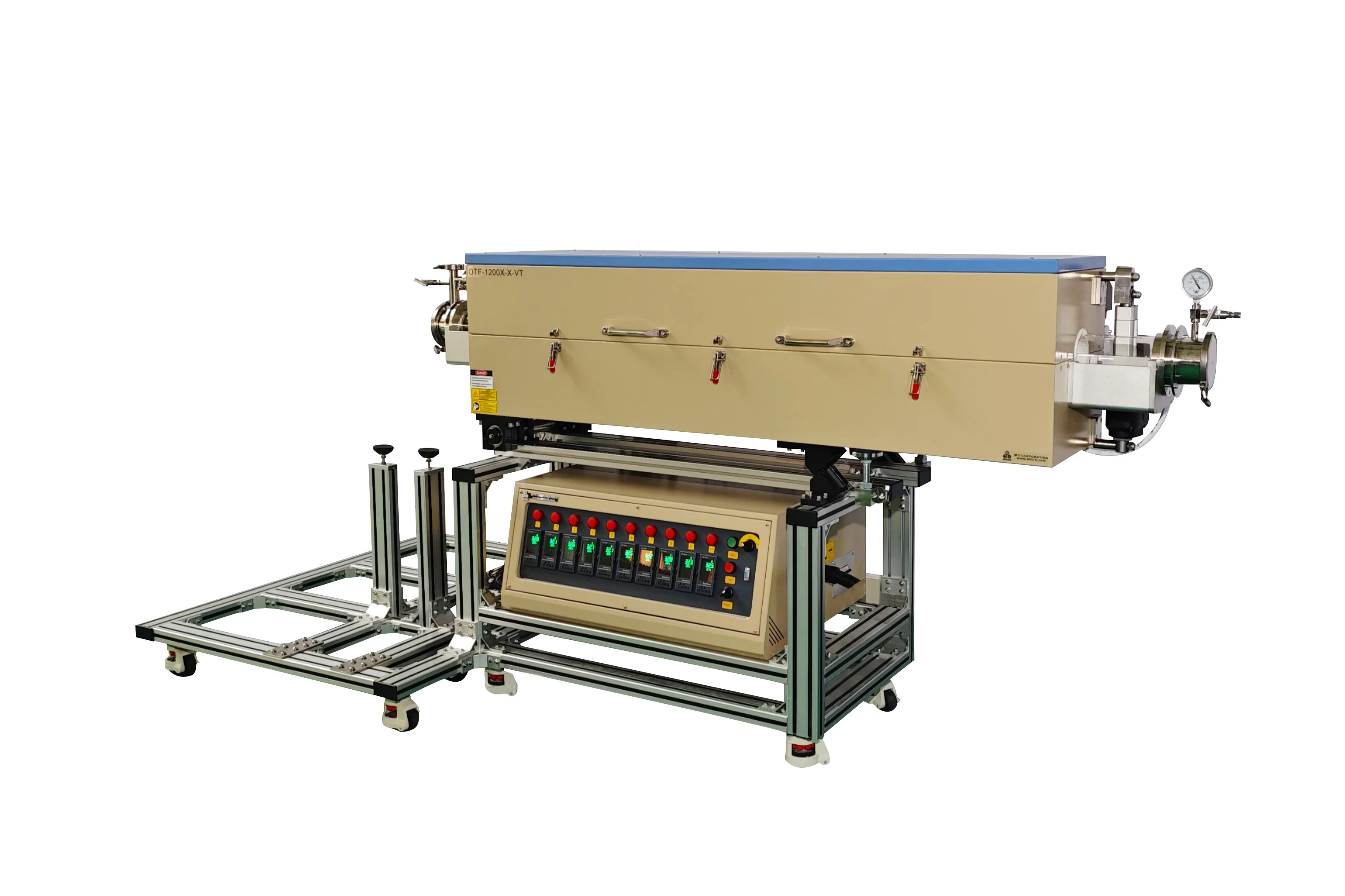 1200°C, 10-zone Ø25-100 mm Tube Furnace w/ Horizontal & Vertical Positions - OTF-1200X-X-VT - Image 6