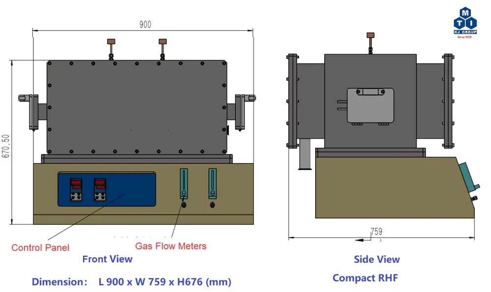 1500°C Atmosphere Controlled Rapid Heating Furnace (ACRHF) - RHF-1500S - Image 6