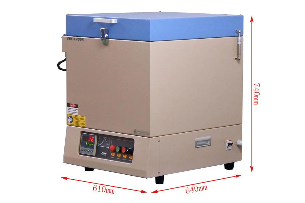 1200 Vertical Crucible Furnace with 22L Heating Chamber ( 12.5"IDx11"H, 22 L) - VBF-1200X-300 - Image 3