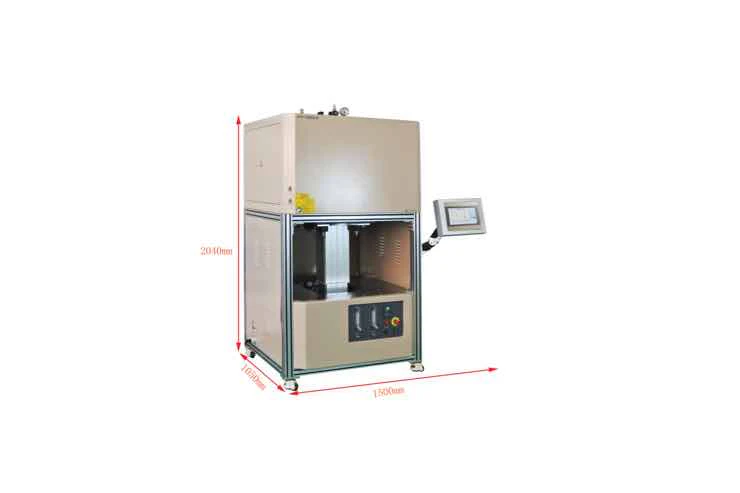 1700°C Vertical Atmosphere Controlled Furnace (11" I.D., 13 Liter) with Automatic Bottom Loading - VBF-1600X-B - Image 3